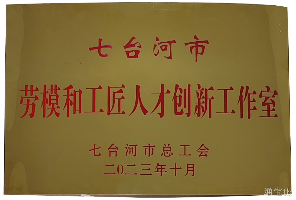 通宝tb创新工作室喜获“七台河市劳模和工匠人才创新工作室”荣誉称号(图1)